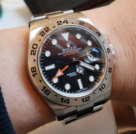 rolex explorer 2 scritte carrure|rolex explorer ii black.